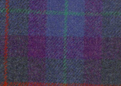 Harris Tweed® Bow Tie Dog Collar - Berry Blue Check