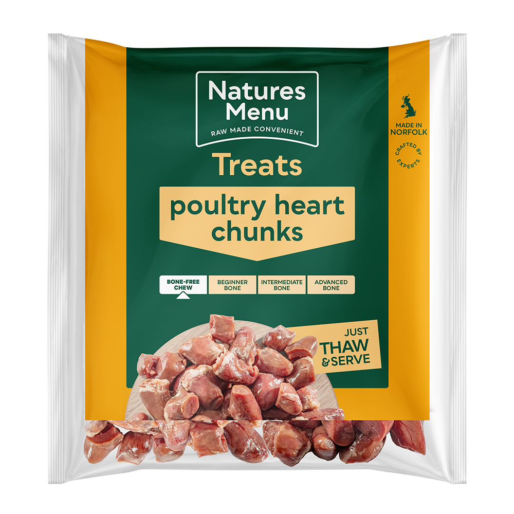 Natures Menu - Treats poultry heart chunks (1 kg)