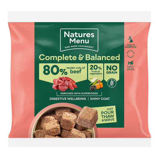 Natures Menu 80% Tender cuts of beef, 1 kg