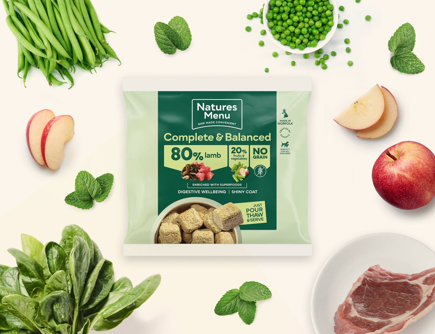 Natures Menu 80% Lamb, 1 kg