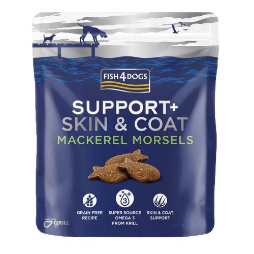 FISH4DOGS SKIN & COAT MACKEREL MORSELS (225g)