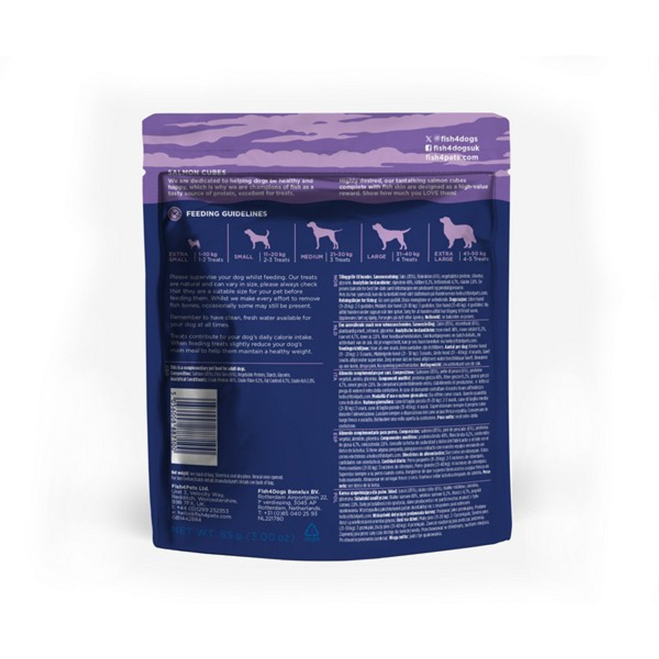 FISH4DOGS Love Salmon Cubes (85g)