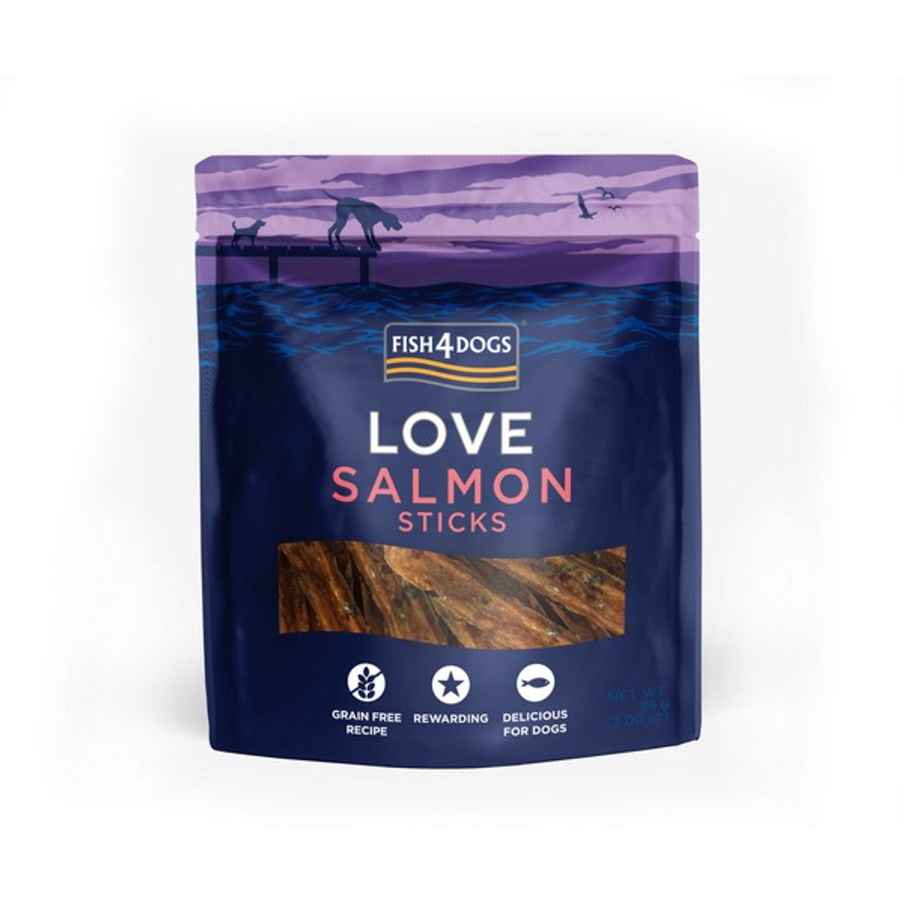 FISH4DOGS Love Salmon Sticks (85g)