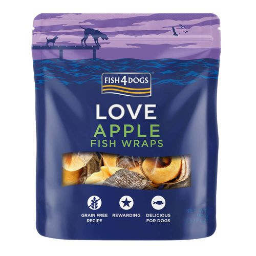 FISH4DOGS Apple Fish Wraps (100g)