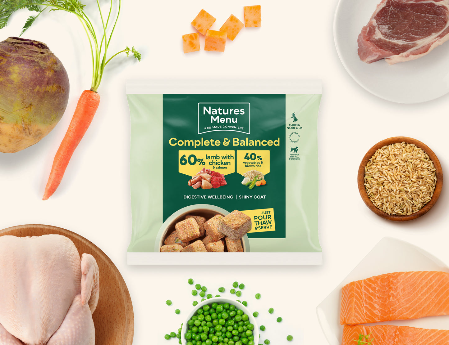 Natures Menu 60% Lamb with Chicken, 1 kg