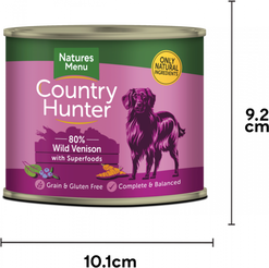 Natures Menu Country Hunter Wild Venison with Superfoods Can (600g)
