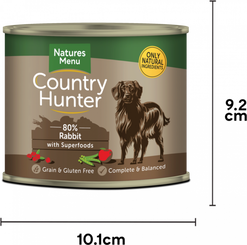 Natures Menu Country Hunter Rabbit with Superfoods Can (600g)