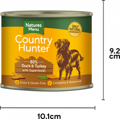 Natures Menu Country Hunter Duck & Turkey with Superfoods Can (600g)
