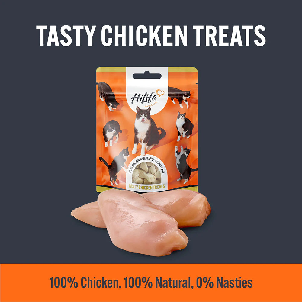 HiLife Its Only Natural Chicken Breast Cat Treats (10g)