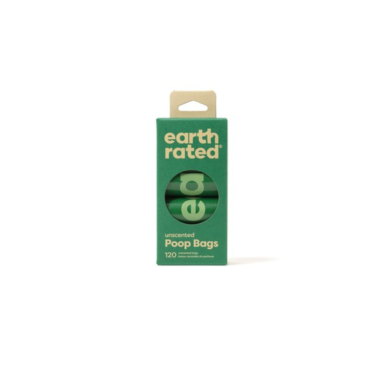 Earth Rated Poop Bags 120 Bags on 8 Refill Rolls Unscented