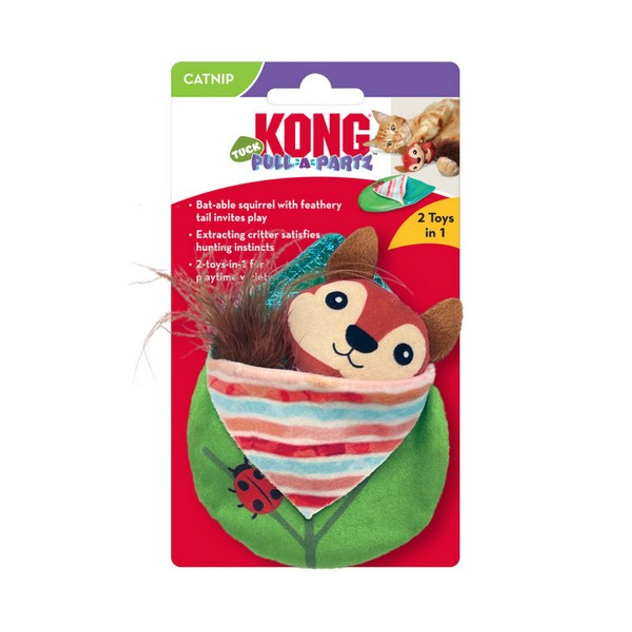 KONG® Pull-A-Partz Tuck Cat Toy