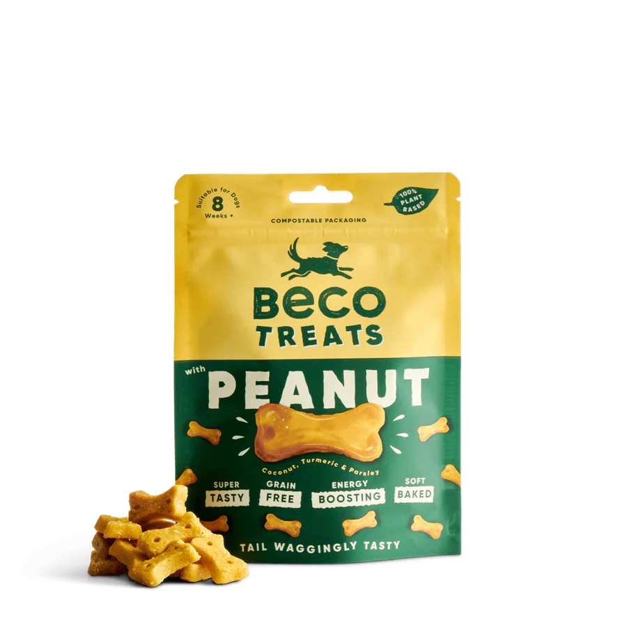 Beco : Peanut Dog Treats with Coconut & Turmeric (70g)