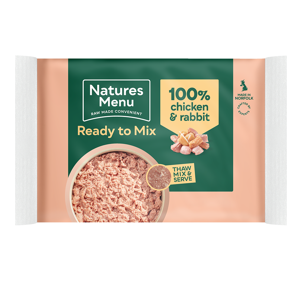 Natures Menu 100% chicken & rabbit block (400g)