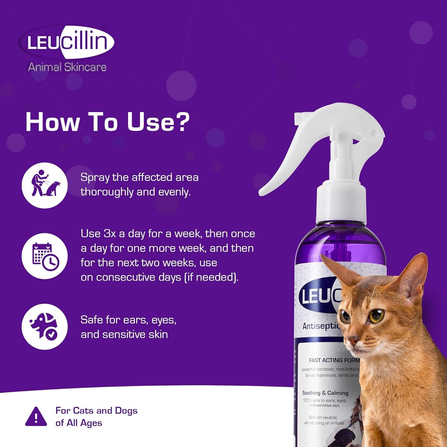 Leucillin Natural Antiseptic Spray (50ml, 150ml, 250ml, 500ml)