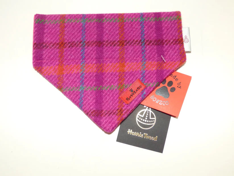 Harris Tweed® Bandana - Cerise Pink