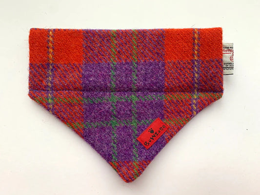 Harris Tweed® Bandana - Red & Purple