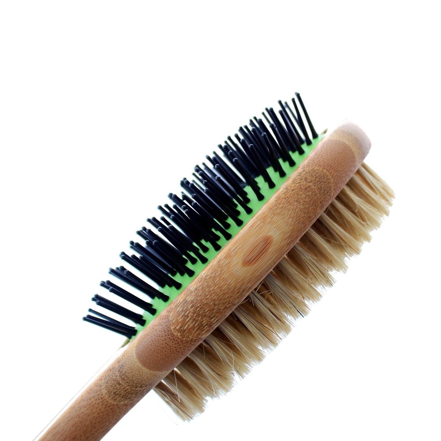 Double Sided Pin & Bristle Bamboo Brush