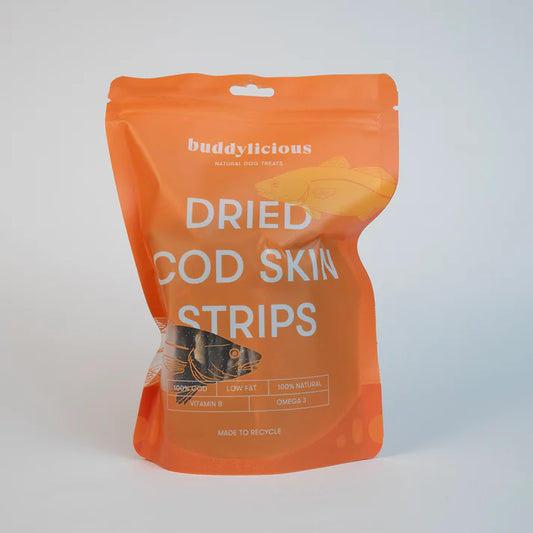 DRIED COD SKIN STRIPS - 100% natural