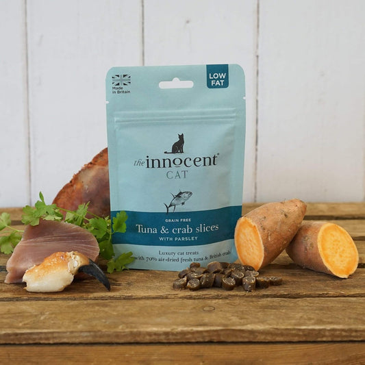 Innocent Hound Cat Grain Free Tuna & Crab Slices with Parsley 70g