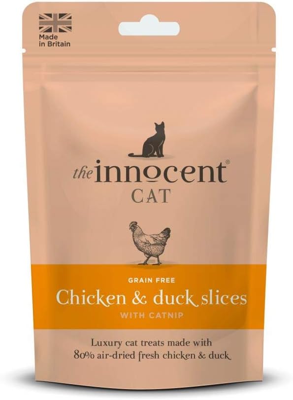 The Innocent Cat Chicken And Duck Slices With Catnip 70g