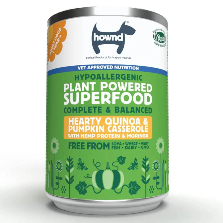 hownd Adult Superfood - HEARTY QUINOA & PUMPKIN CASSEROLE WITH ORGANIC HEMP PROTEIN & MORINGA (400G)