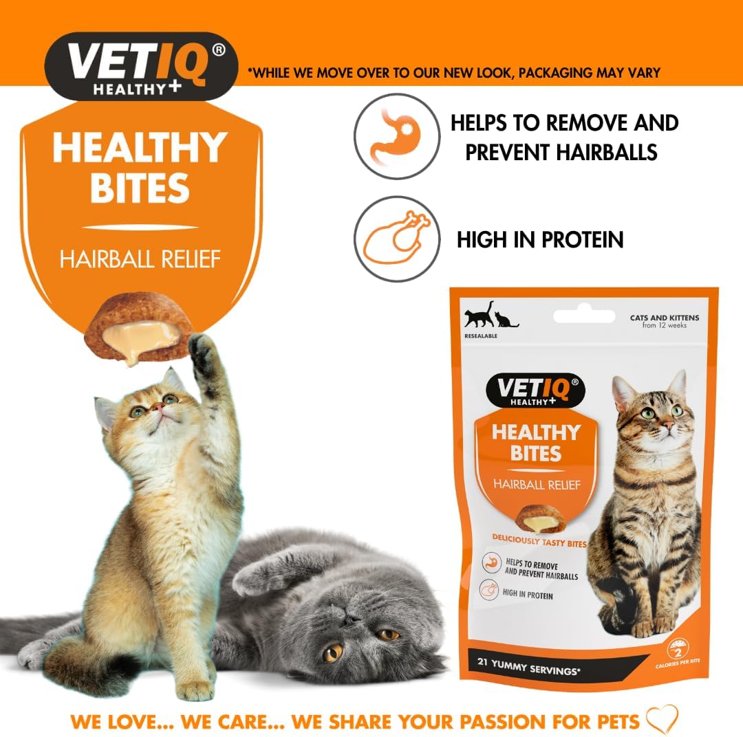 VETIQ® Healthy Bites Hairball Relief For Cats & Kittens (65g)