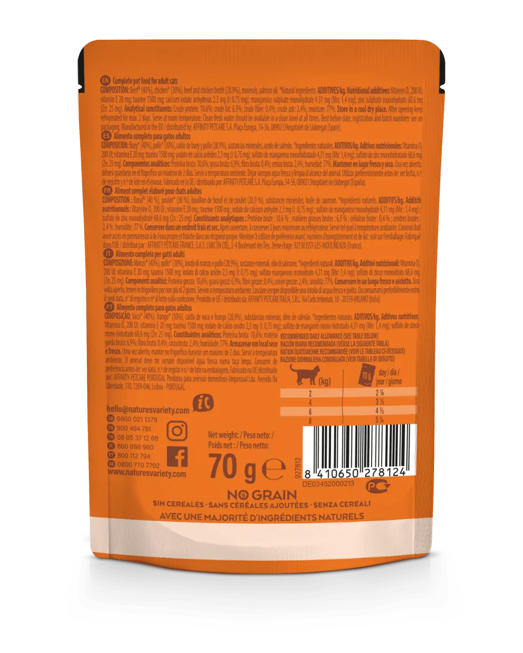 Nature's Variety Original Paté - Beef & Chicken, No Grain 70g