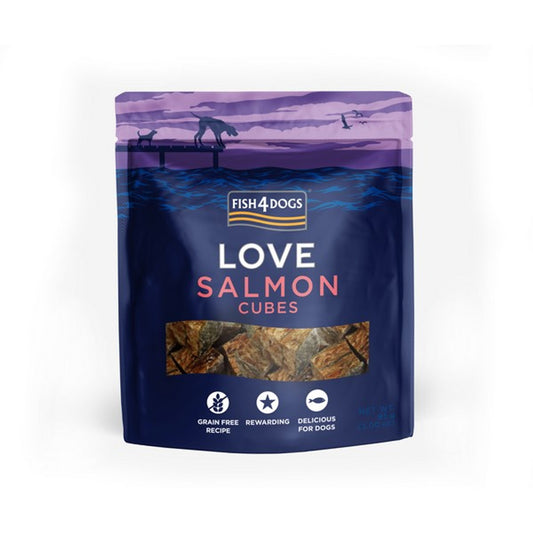 FISH4DOGS Love Salmon Cubes (85g)