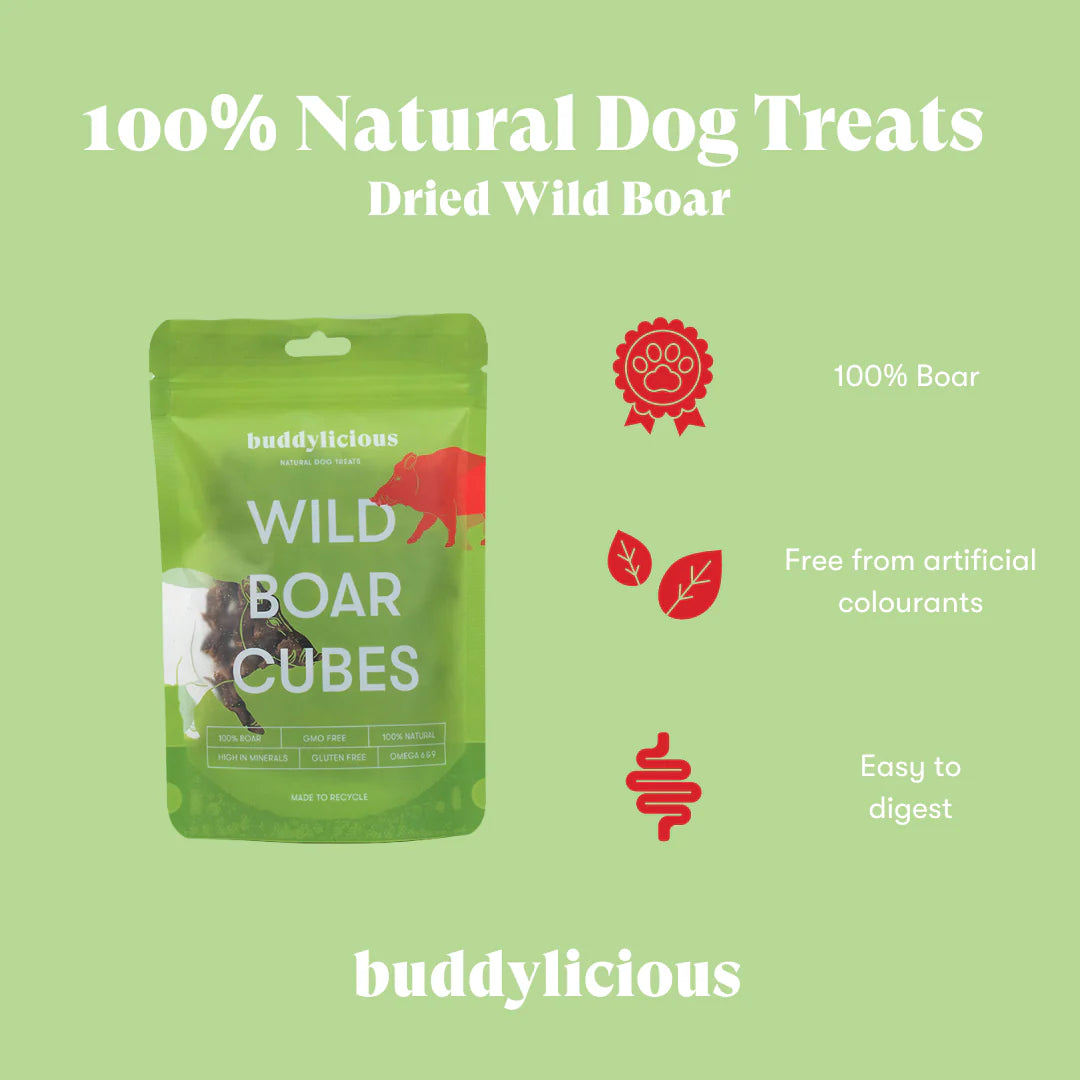 Natural Wild Boar Cubes  - 100% natural