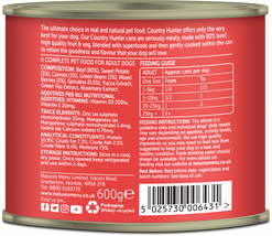 Natures Menu Country Hunter Beef with Superfoods Can (600g)