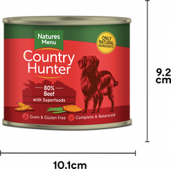 Natures Menu Country Hunter Beef with Superfoods Can (600g)