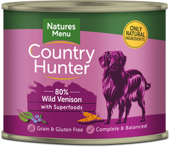 Natures Menu Country Hunter Wild Venison with Superfoods Can (600g)