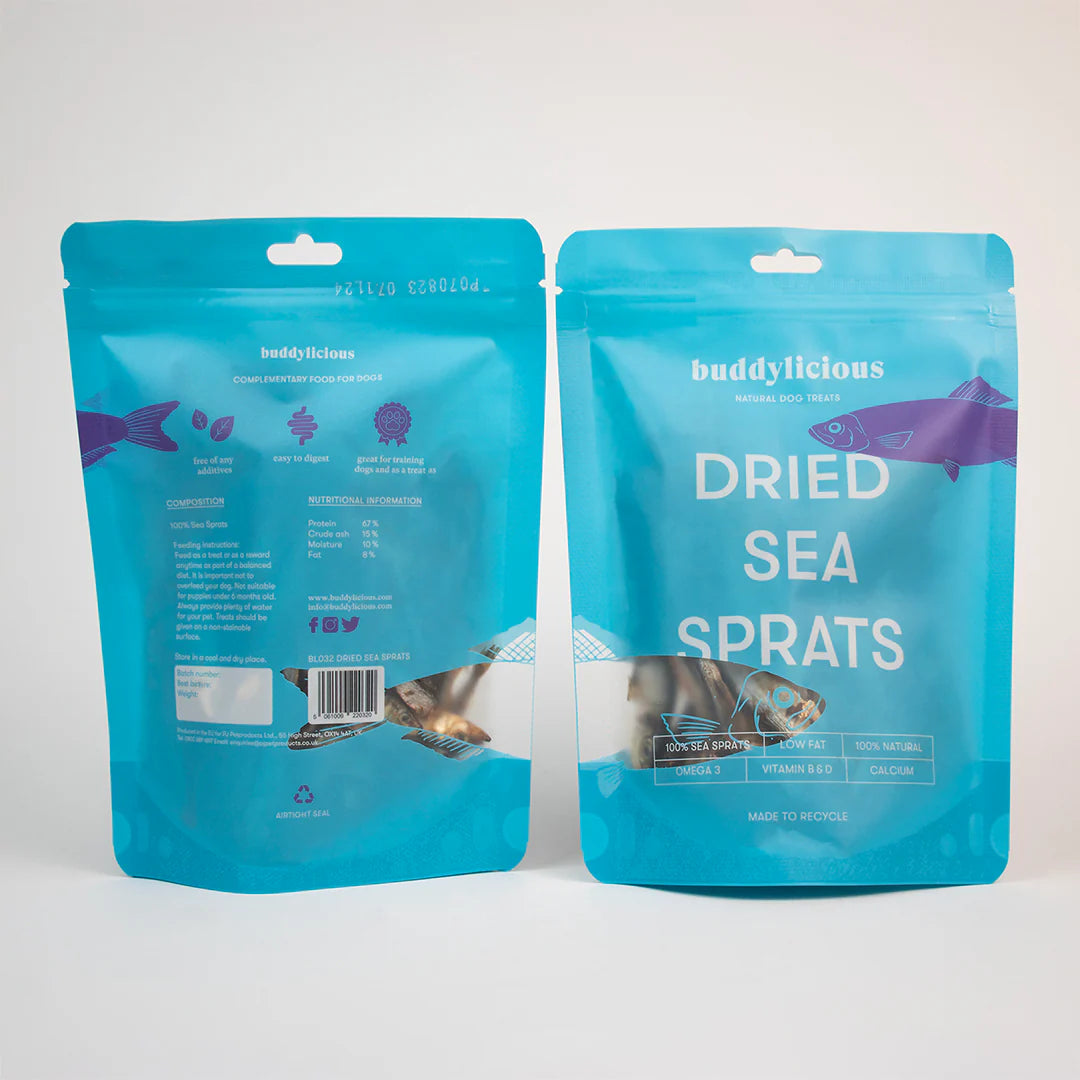 Buddylicious Dried Sea Sprats - 100% natural (80g)