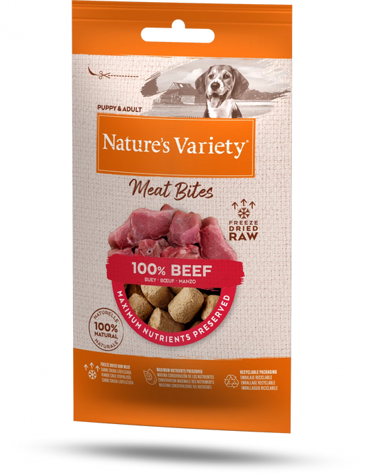 Nature’s Variety Freeze Dried Meat Bites - 100% Beef (20g)