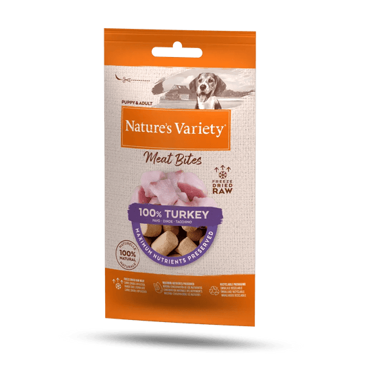 Nature’s Variety Freeze Dried Meat Bites - 100% Turkey (20g)