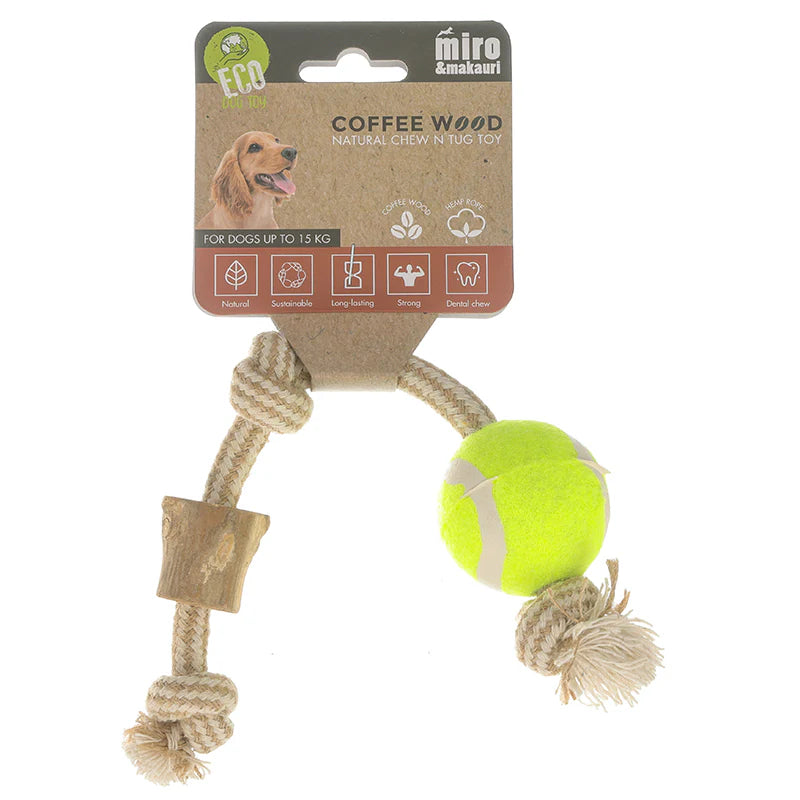 Miro & Makauri Coffee Wood - Chew N Tug Toy (L)