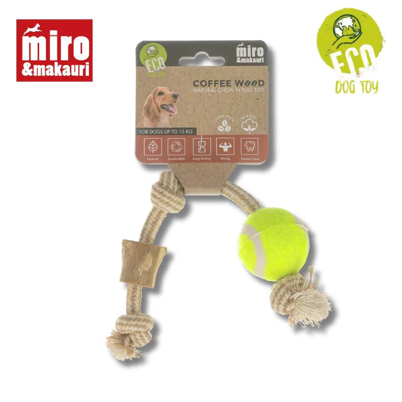 Miro & Makauri Coffee Wood - Chew N Tug Toy (L)