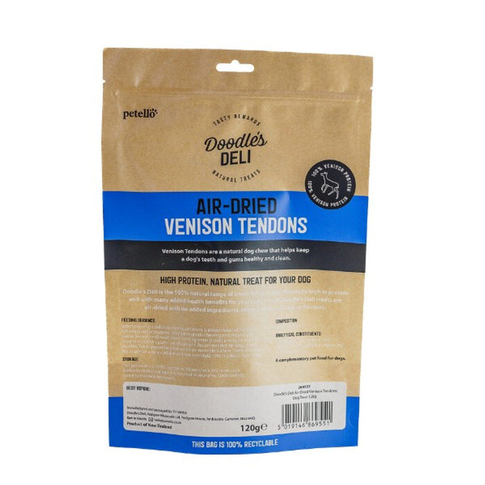 Doodle's Deli Air Dried Venison Tendon (120g)