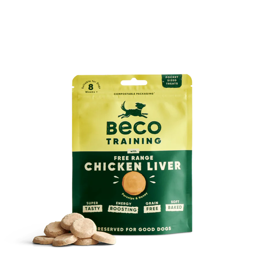 Beco : Free Range Chicken Liver Dog Treats with Parsnip & Honey (60g)