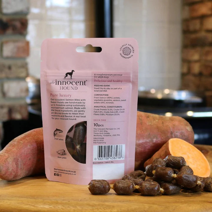 The Innocent Hound : Salmon bites with Sweet Potato (10 pcs)