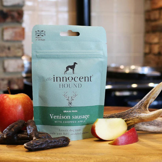 The Innocent Hound : Venison Sausage with chopped Apple (7pcs)