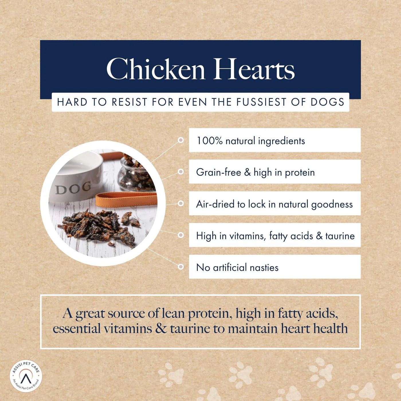 Hollings : Chicken Hearts (60g)