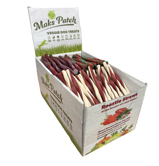 Vegan Dog Chews - Maks Patch Roastie Straws
