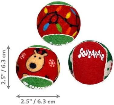 KONG® Holiday SqueakAir Balls 6pk Medium