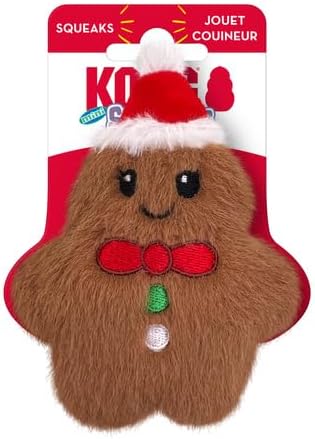 KONG® Holiday Snuzzles Mini Gingerbread Brown XS