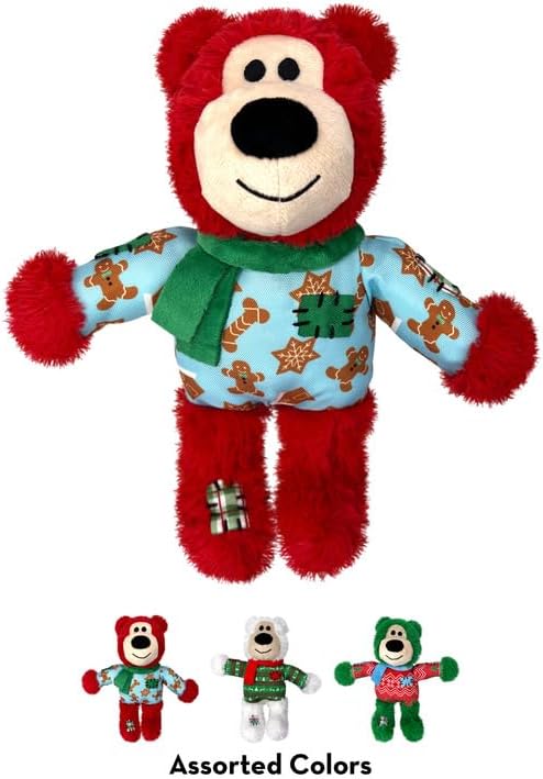 KONG® Holiday Wild Knots Bear Assorted Medium Large