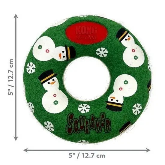 KONG® Holiday AirDog® Squeaker Donut Medium