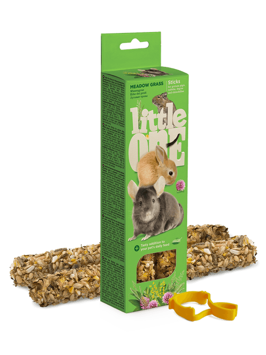 Little One Sticks for guinea pigs, rabbits and chinchillas with meadow grass 120g