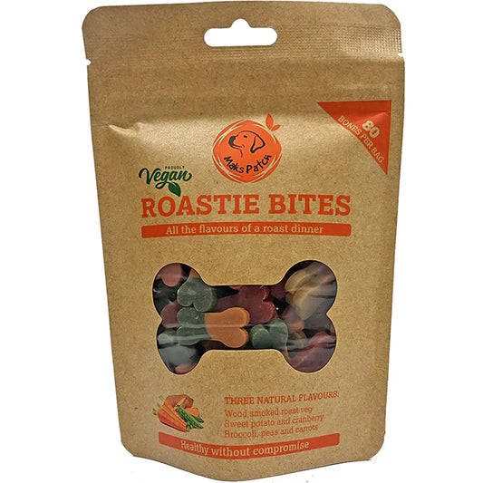 Vegan Dog Treats - Maks Patch "Roastie Bites" Training Dog Treats - 100g