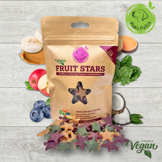 Vegan dog training treats - Maks Patch "Fruit Stars"